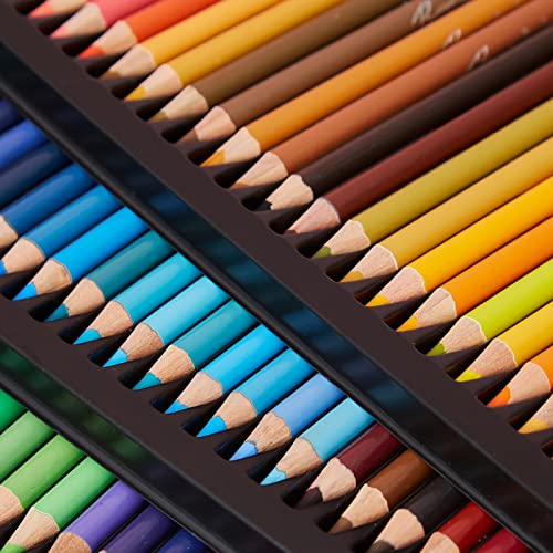  RAAM REFINED 72 Premium Colored Pencils for Adult Coloring,Artist  Soft Series Lead Cores with Vibrant Colors,Drawing Pencils,Art Pencils,Professional  Oil Based Colored Pencils,Metal Box Packing : Arts, Crafts & Sewing