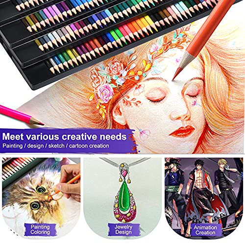 DEDSZYH 280-Color Artist Colored Pencils Set for Adult Coloring Books, Soft  Core, Professional Numbered Art Drawing… - Colored Pencils.net