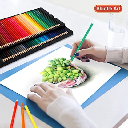 Shuttle Art 172 Colored Pencils, Soft Core Color Pencil Set for Adult Coloring Books Artist Drawing Sketching Crafting - Image 6