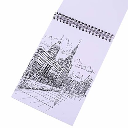 Bachmore Sketchpad 9X12" Inch (57lb/85g), 100 Sheets of Spiral Bound Sketch Book For Artist Pro & Amateurs | Marker Art, Colored Pencil - Image 6