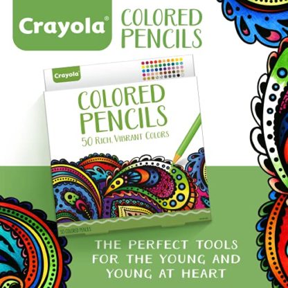 Crayola Colored Pencils For Adults (50ct), Colored Pencil Set for Adult Coloring Books, Coloring Set, Gift for Teens & Adults [Amazon Exclusive] - Image 6