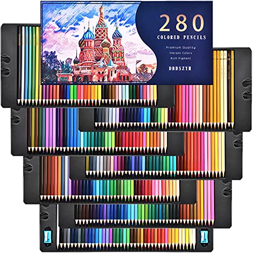 DEDSZYH 280-Color Artist Colored Pencils Set for Adult Coloring Books, Soft  Core, Professional Numbered Art Drawing…