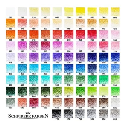 SCHPIRERR FARBEN - Premium Colored Pencils, Oil-Based Coloring Pencils, Soft-Core Color Pencil Set for Adults & Children, Non-Toxic Colored Pencil for Coloring, Sketching, & Doodling, 96 Colors - Image 7