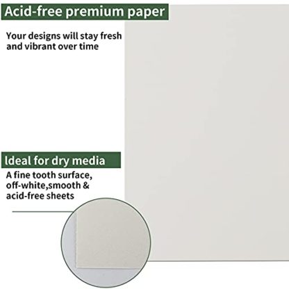 Sketch Book 8.5"x11", Spiral Sketchbook Pack of 2, SuFly 200 Sheets (68 lb/100gsm) Acid Free Sketch Pads for Drawing for Adults Spiral Bound with Hard Cover for Kids & Adults, 100 Sheets Each - Image 4