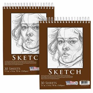 Bachmore Sketchpad 9X12 Inch (68lb/100g), 100 Sheets of TOP Spiral Bound  Sketch Book for Artist Pro & Amateurs