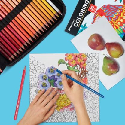 Artownlar Premium 72 Colored Pencils with Coloring Books Set, Artist Soft Core Vibrant Colors, Blending Shading Drawing Sketching Art Supplies, Oil Based Gift Case for Adults Girls Teens. - Image 7
