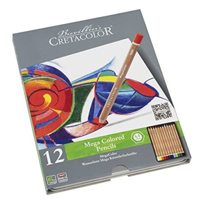 CRETACOLOR MegaColor Colored Pencil Set, 12 Count (Pack of 1), Multi - Image 5