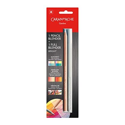 Caran d'Ache Blender Pen Full Blender Bright Wood Cased 2-Piece 0902.301, One Size, Multi-Colour, Multicoloured - Image 3