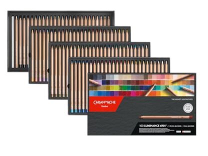 Caran d'Ache Luminance 6901 Box of 100 Individual Coloured, Artists, Colour Coded Pencils & 1 Full & 1 Pencil Blender - Image 3