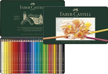 Faber-Castell - Polychromos colour pencil, tin of 36 (110036) - Image 4