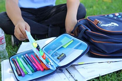 Pencil Case for Kids, Cute Storage Holder for Mechanical, Colored, Writing, and Drawing Pencils or Pens, Zippered Organizer Pouch for School for Boys with Wide Compartments - Image 4