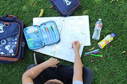 Pencil Case for Kids, Cute Storage Holder for Mechanical, Colored, Writing, and Drawing Pencils or Pens, Zippered Organizer Pouch for School for Boys with Wide Compartments - Image 15