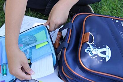 Pencil Case for Kids, Cute Storage Holder for Mechanical, Colored, Writing, and Drawing Pencils or Pens, Zippered Organizer Pouch for School for Boys with Wide Compartments - Image 8