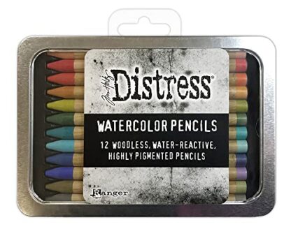 Ranger Ink Tim Holtz Distress Watercolor Pencil Bundle Set 1, 2, & 3 – 36 Count | Set-1 (TDH76308), Set-2 (TDH76315), Set-3 (TDH76643) | Premium Water-Reactive Pigments in a Variety of Vibrant Colors - Image 9
