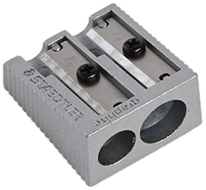 Staedtler Metal Sharpener, Double Hole for Pencils and Colored Pencils, 1-Each (510 20BK) - Image 3