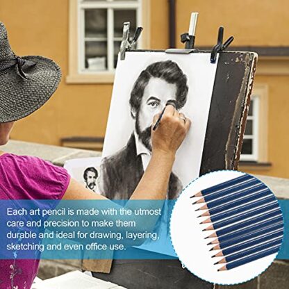 YBLANDEG Drawing and Sketching Colored Pencils Kit 145PCS, Professional Art Supplies Painting Pencils Set, Graphite Charcoal Art Pencils Teens Adults and Artists - Image 8
