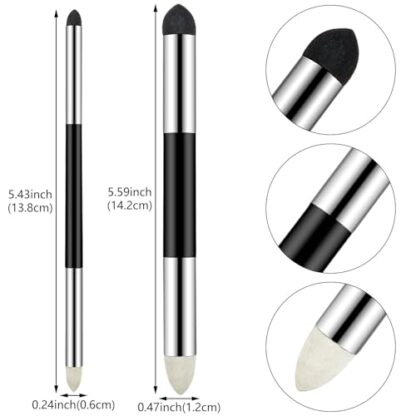 6 Pcs Artist Blending Sponge Pens Double Headed Washable Rubbing Sponge Brush Sketch Wipe Reusable Blending Stump Drawing Art Blenders for Artist Professional Highlight Detail Correcting Tool - Image 3