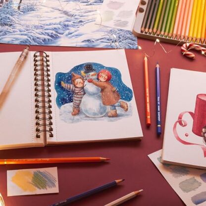 Artisto Premium Watercolor Pencils | Set of 48, Quality 3.5mm Soft Core Leads, Water-Soluble Pencils, Perfect for Beginner & Advanced Artists - Image 4