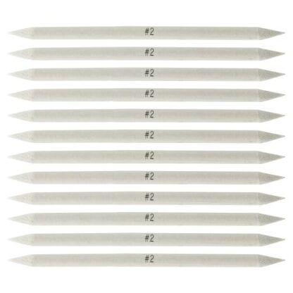 Creative Mark Blending Stumps - Solid Double-Ended Blending Stumps for Blending Charcoal, Pencils, Pastels, and More! - [Size # 2-12 Count]