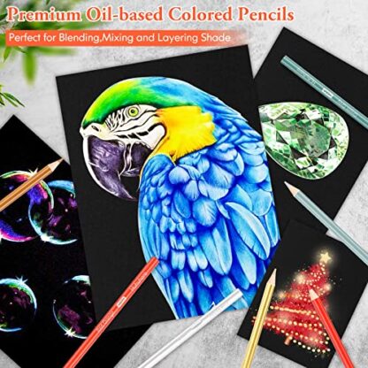 Huhuhero 120 Count Colored Pencils Set for Adult Coloring Books, Soft Core Vibrant Blendable Art Drawing Pencils, Premium Art Supplies for Kids Adults Beginners, Back to School Supplies Teacher Gifts - Image 6