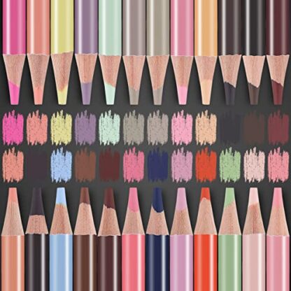 MARTCOLOR 24 Colors Skin Tone Colored Pencils for Portraits and Skintone Artists, Oil Color Pencils for Drawing, Sketching, Adult Coloring, Shading, Layering & Blending - Image 5