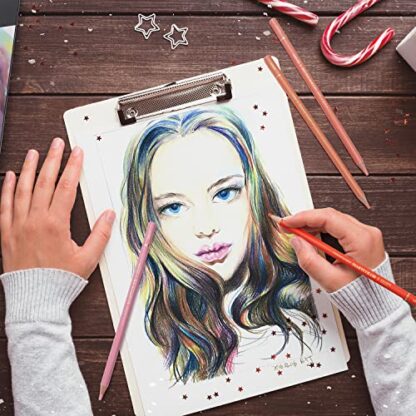 MARTCOLOR 24 Colors Skin Tone Colored Pencils for Portraits and Skintone Artists, Oil Color Pencils for Drawing, Sketching, Adult Coloring, Shading, Layering & Blending - Image 6