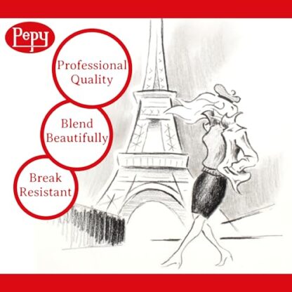 Pepy Professional White Charcoal Pencil Set – Set of 6 Pre-Sharpened White Charcoal Pencils; Perfect for Drawing, Sketching, Blending and Shading - Image 3