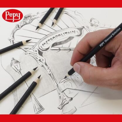 Pepy Professional White Charcoal Pencil Set – Set of 6 Pre-Sharpened White Charcoal Pencils; Perfect for Drawing, Sketching, Blending and Shading - Image 6