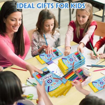 144 Count Colored Pencils for Kids, 12 Pack Colored Pencils Bulk in 12 Vibrant Colors, Pre-sharpened Color Pencils, Bulk Coloring Pencils School Supplies for Teachers, Classroom Prizes, Art Supplies - Image 9