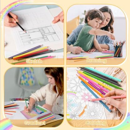 240 Packs Colored Pencils Bulk Classroom, Colored Pencils for Kids 12 Assorted Colors, Coloring Pencil Set Plus 24 Sharpeners, Pre-sharpened Color Pencils, Back to School Supplies Bulk for Teachers - Image 6