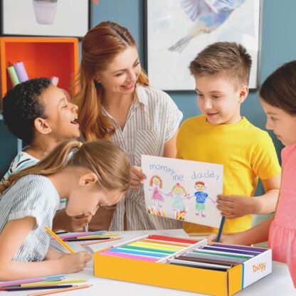 240 Packs Colored Pencils Bulk Classroom, Colored Pencils for Kids 12 Assorted Colors, Coloring Pencil Set Plus 24 Sharpeners, Pre-sharpened Color Pencils, Back to School Supplies Bulk for Teachers - Image 8