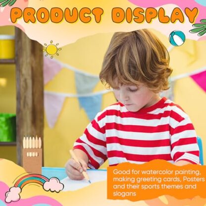 Faccito Mini Drawing Colored Pencils for Kids 3.5 Inch Portable Short Fat 6 Different color Pre Sharpened Pencils in Bulk for Children Painting Classroom School Supplies - Image 6