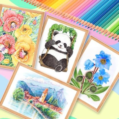 Fenmay 72 Count Colored Pencils for Adult Coloring Books, Soft Core Drawing Sketching Blending Shading Pencils, Color Pencils Set Gift for Beginners Artists - Image 5