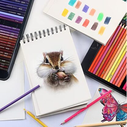 KALOUR Professional Colored Pencils,Set of 180 Colors,Artists Soft Core with Vibrant Color,Ideal for Drawing Sketching Shading,Coloring Pencils for Adults Artists Beginners - Image 8
