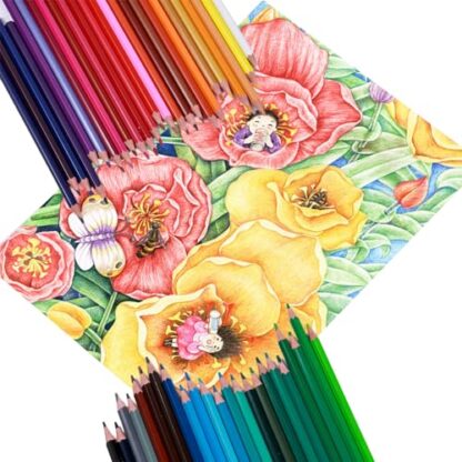 XKDOUS 48 Colored Pencils, Easy Sharpening Colored Pencil Set for Drawing Blending Shading, Gift for Art Beginners - Image 5