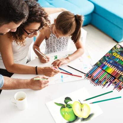 XKDOUS 48 Colored Pencils, Easy Sharpening Colored Pencil Set for Drawing Blending Shading, Gift for Art Beginners - Image 7